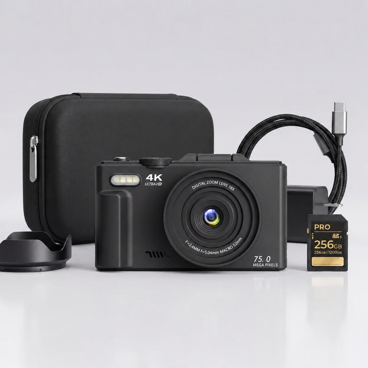 4K Ultra HD Digitalkamera Set